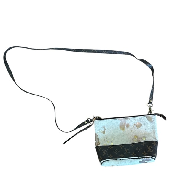 Repurposed Louis Vuitton Calf Hair Crossbody - Picture 1 of 4